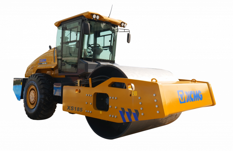 Фотография Каток одновальцовый грунтовый с гидравлическим полным приводом XS185