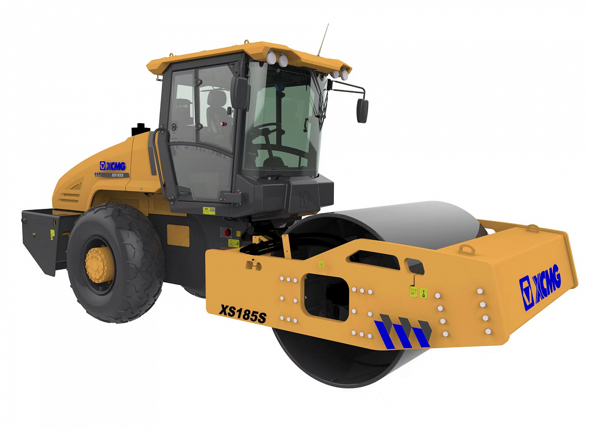 Фотография Каток одновальцовый грунтовый с гидравлическим полным приводом XS185S